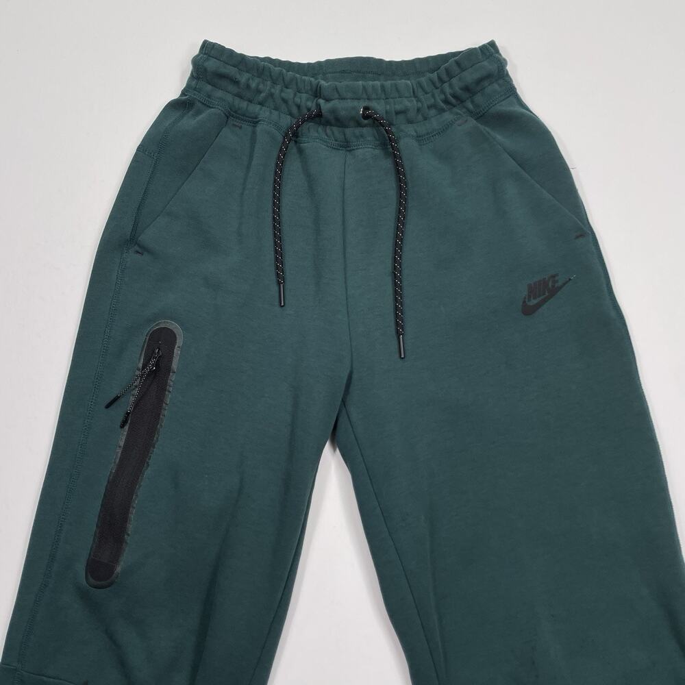 Nike Pants Mens Extra Small Green Tech Fleece Joggers Sweatpants Swoosh 24x26‎